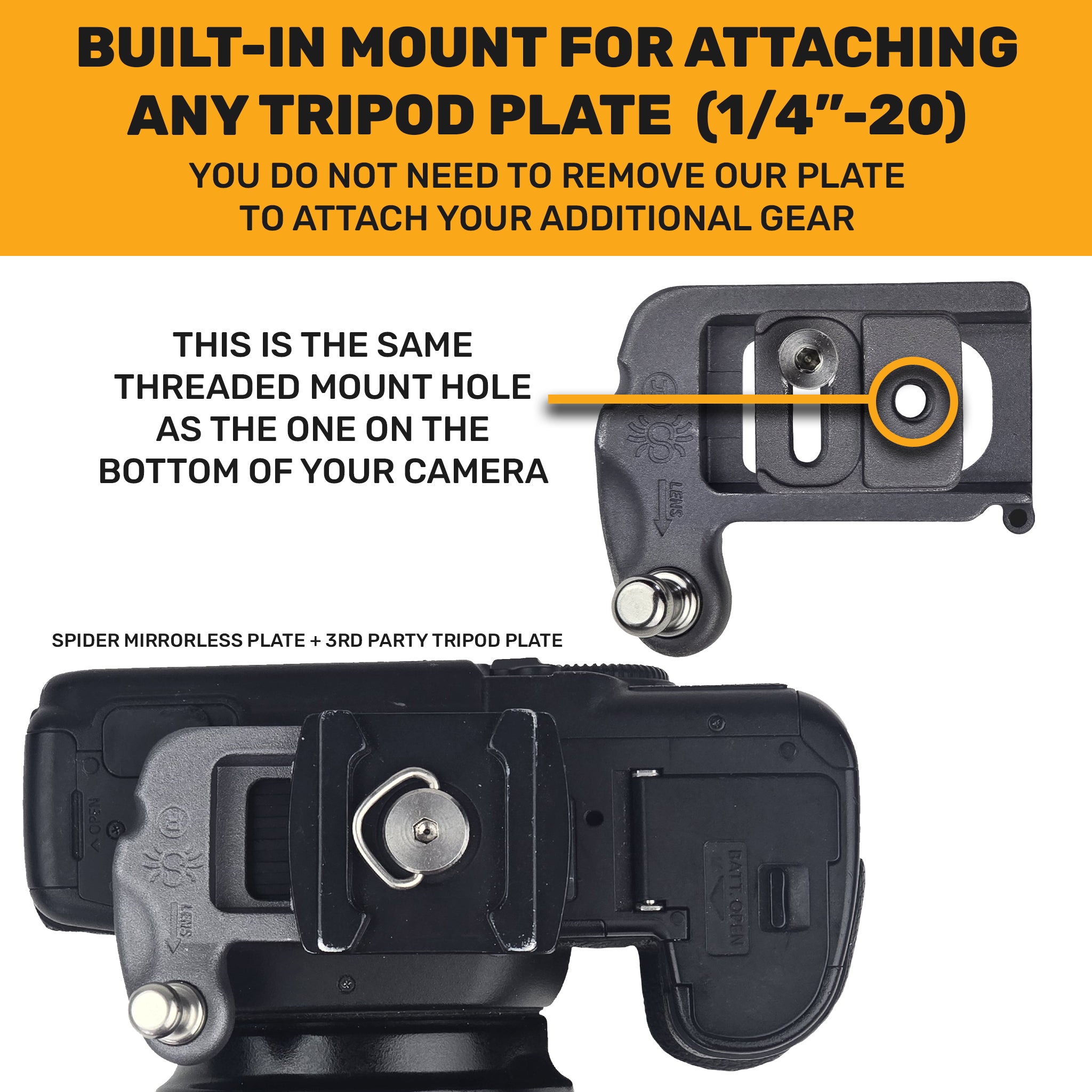 195: Spider X Backpacker Kit + Small Camera Plate