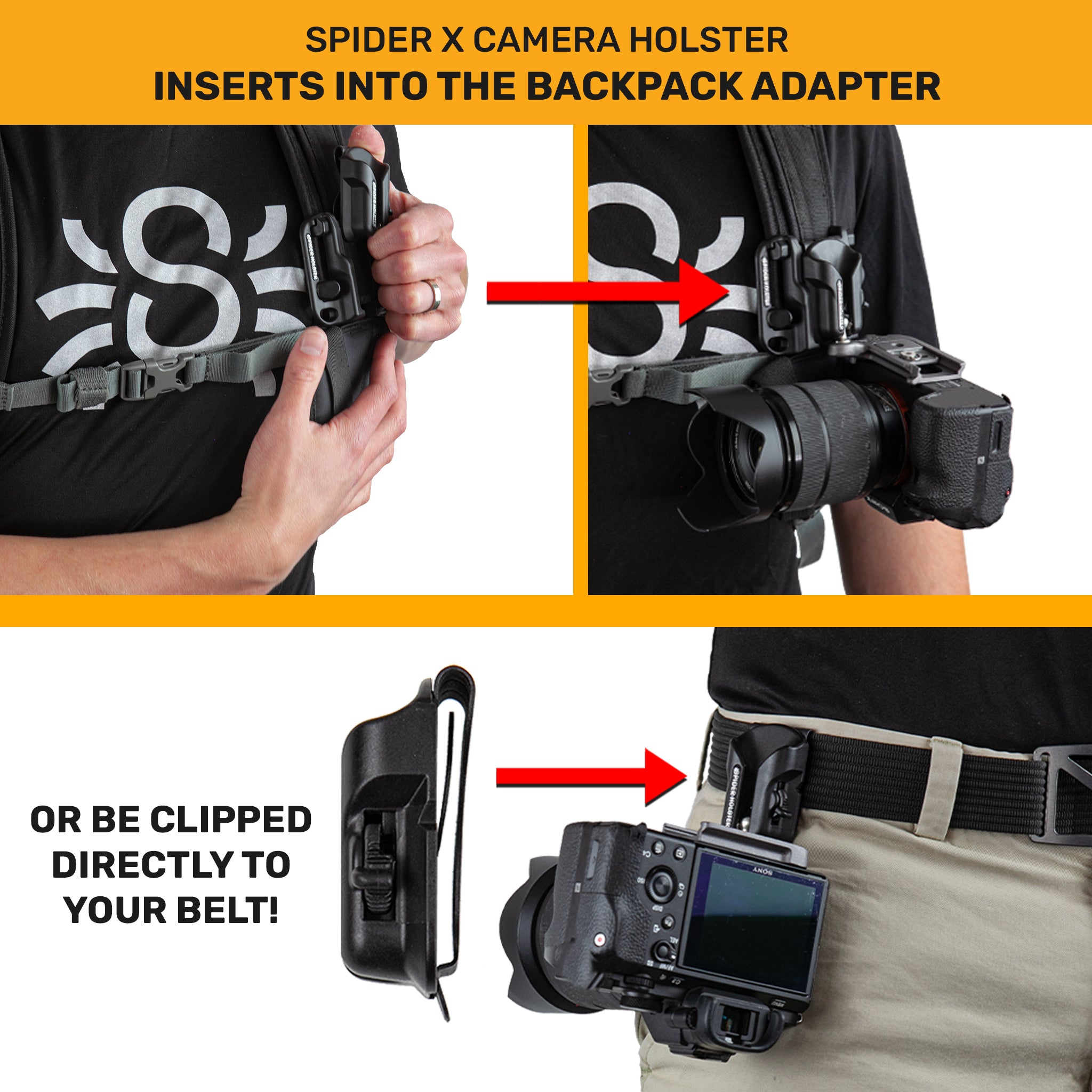 195: Spider X Backpacker Kit + Small Camera Plate