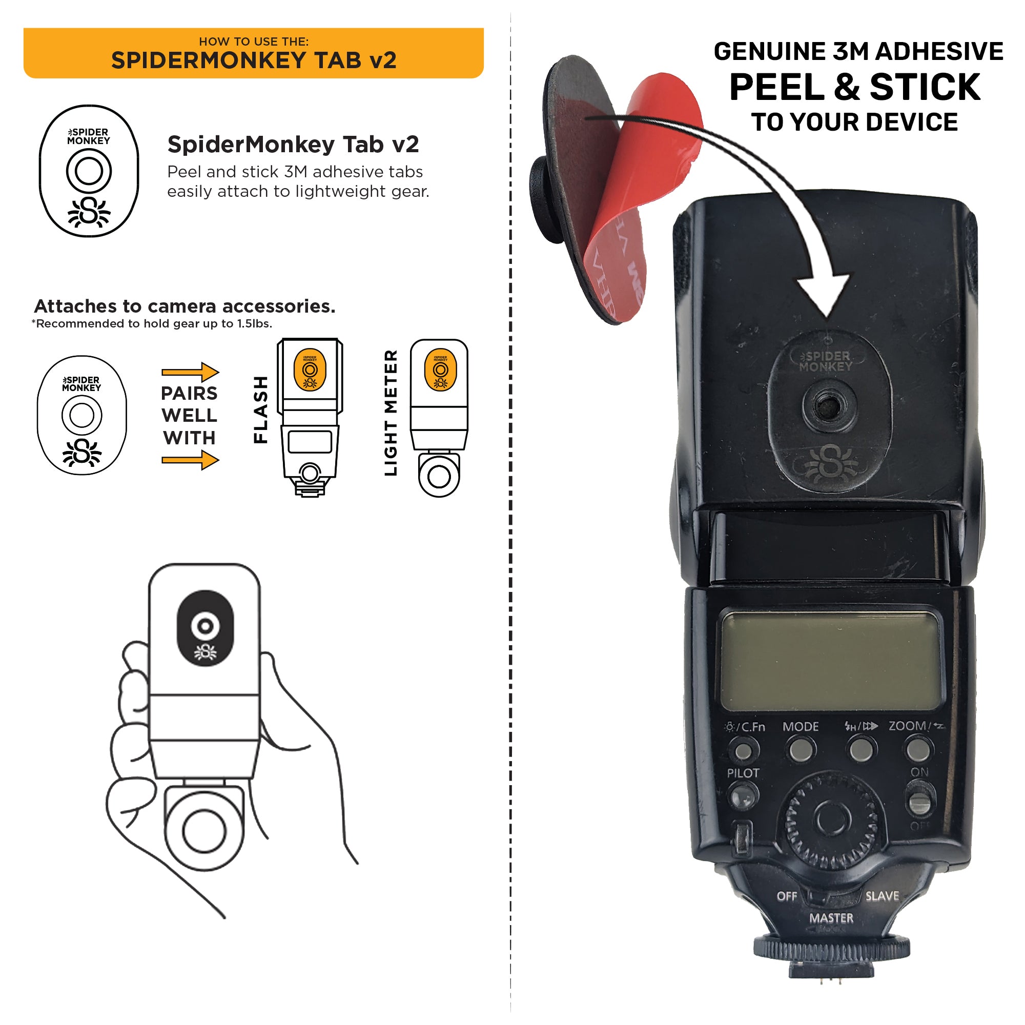 900: SpiderMonkey Accessory Holster Kit for Flash, Light Meter, Battery Pack
