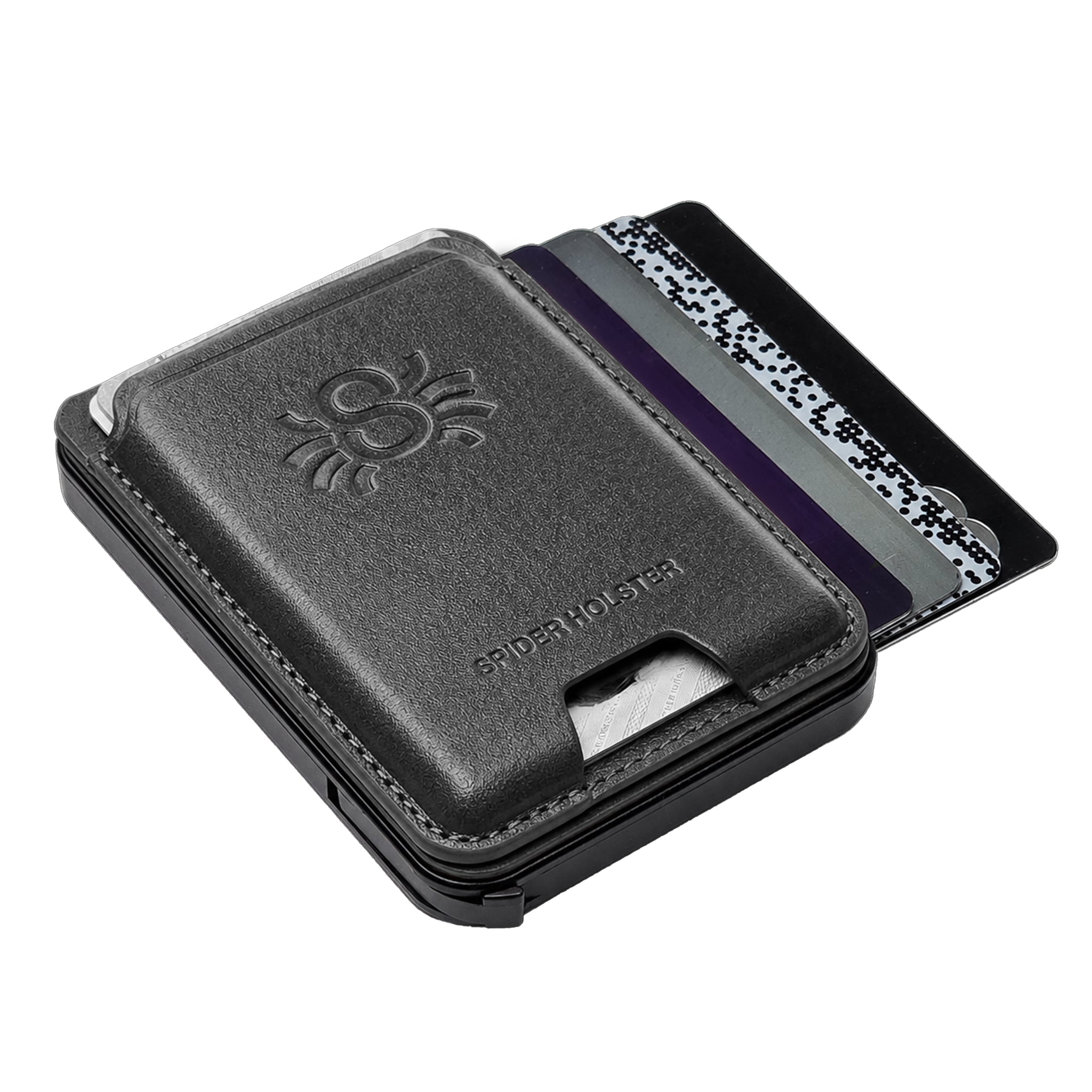 Spider Holster Leather Magnetic Wallet