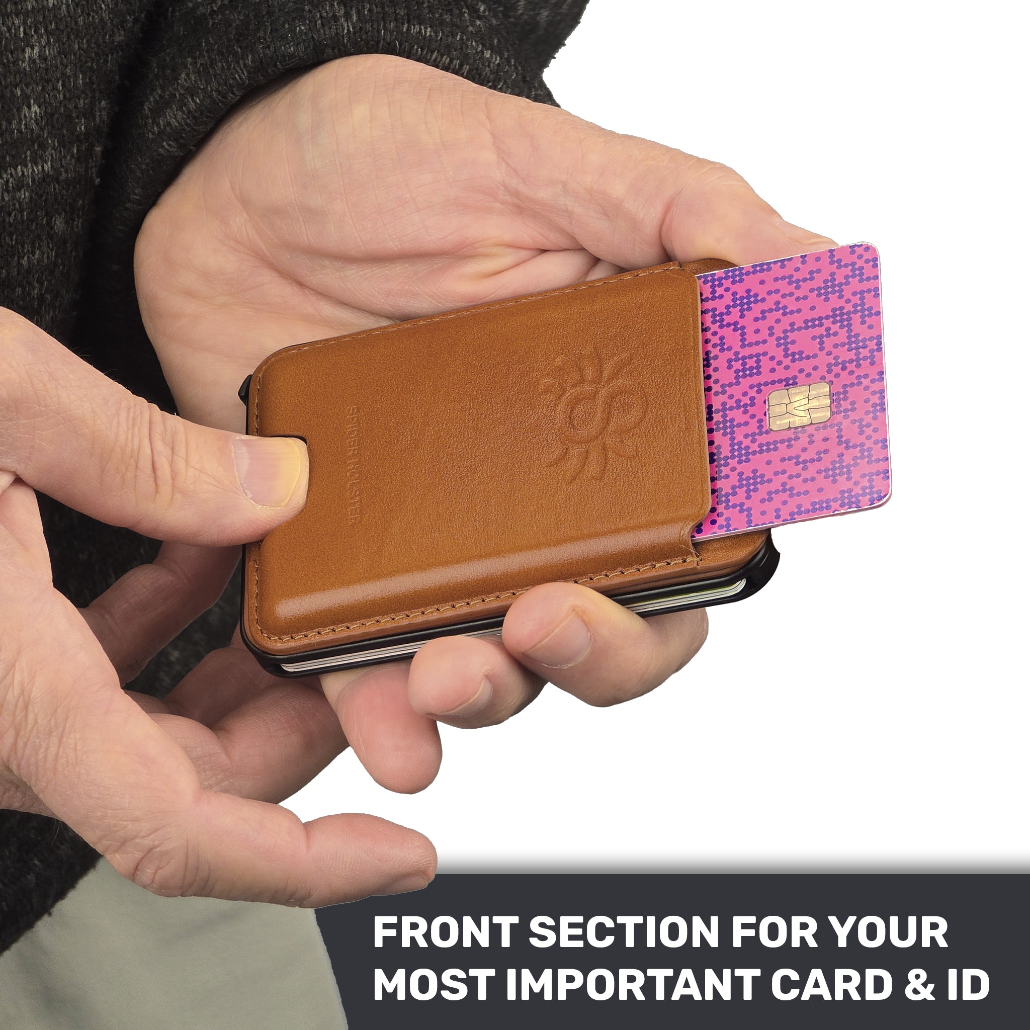 Spider Holster Leather Magnetic Wallet