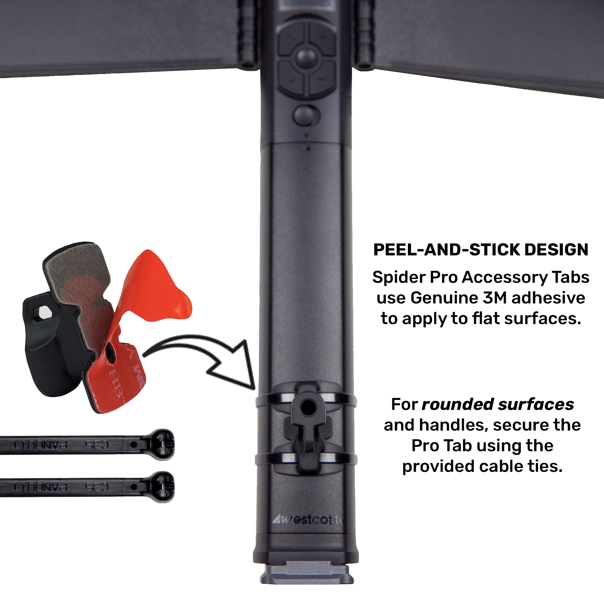 5605TH: Spider Pro Adhesive Accessory Tab v3