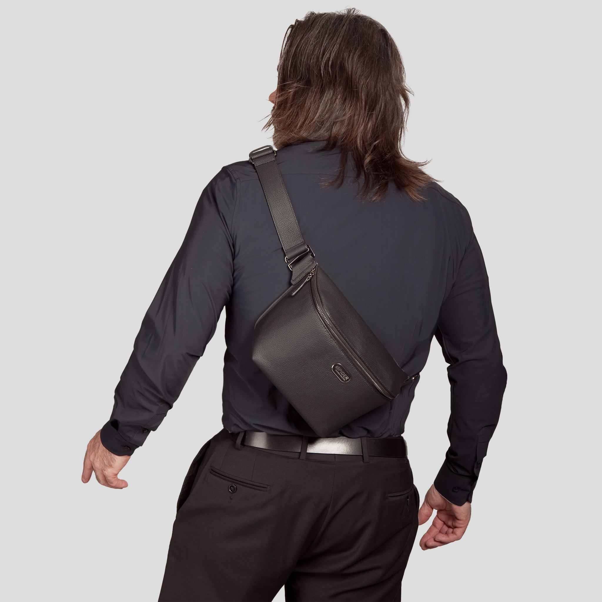 SpiderPro Leather Sling Pouch