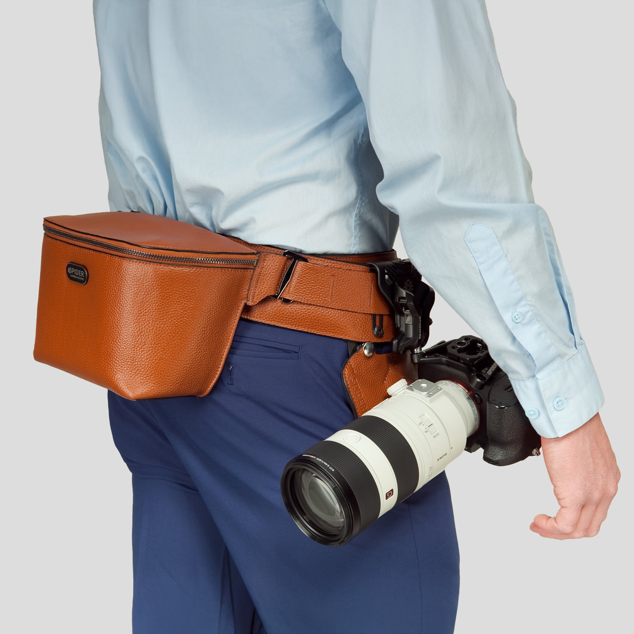 SpiderPro Leather Sling Pouch