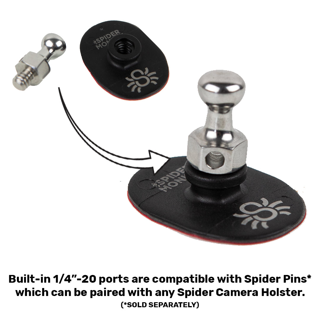 900: SpiderMonkey Kit - Accessory Clip + 2 Adhesive Accessory Tabs