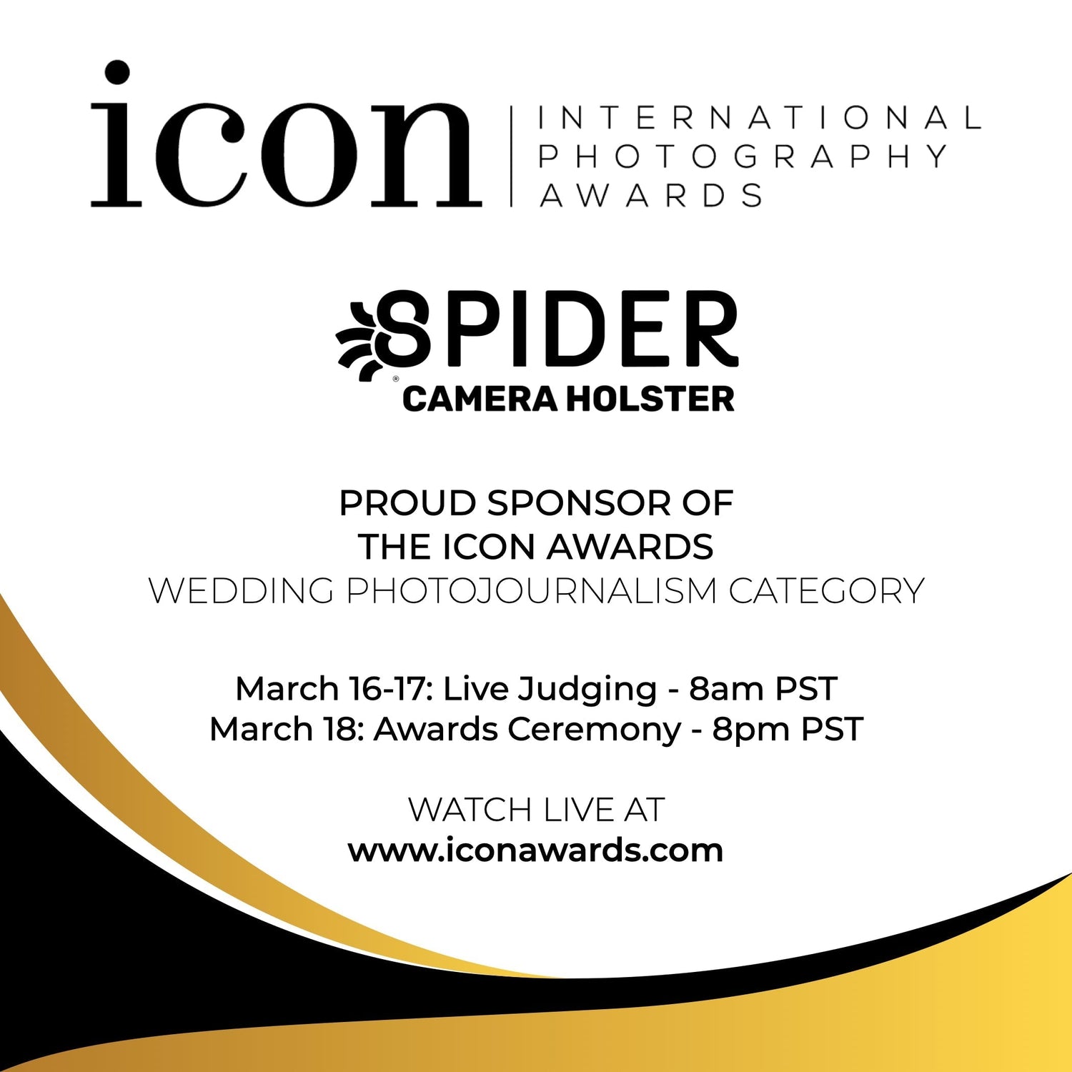 Spider Holster proudly sponsoring the ICON Awards 2025 at WPPI