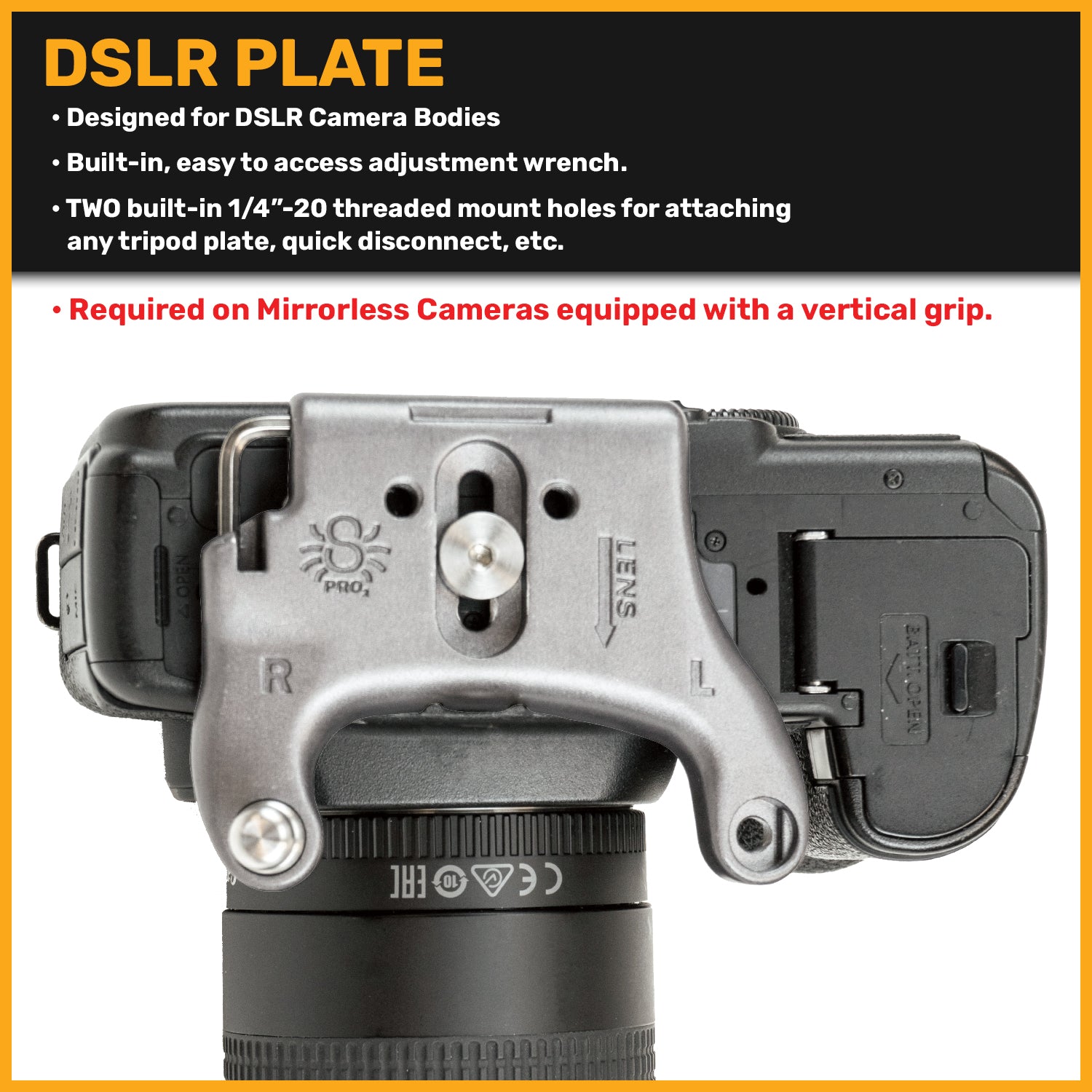 301: SpiderPro DSLR Camera Plate