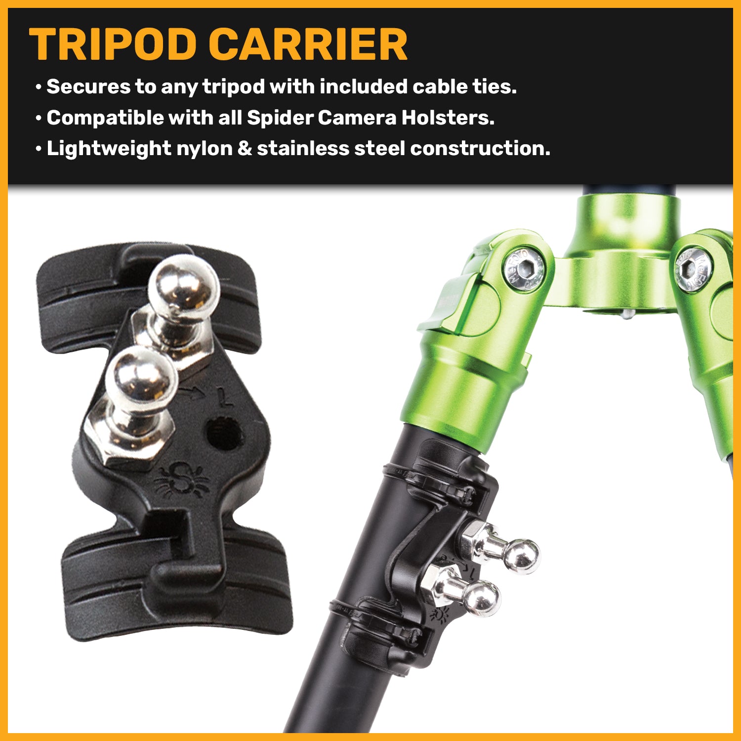 861: BlackWidow Tripod Carrier Kit - Holster + Tripod Leg Adapter