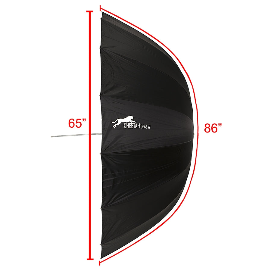 65" White Deep Umbrella