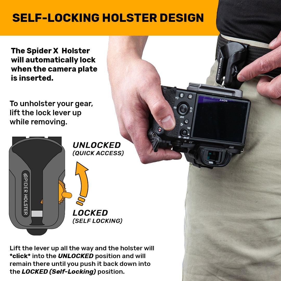U Lock Holder/holster Belt Style Large 