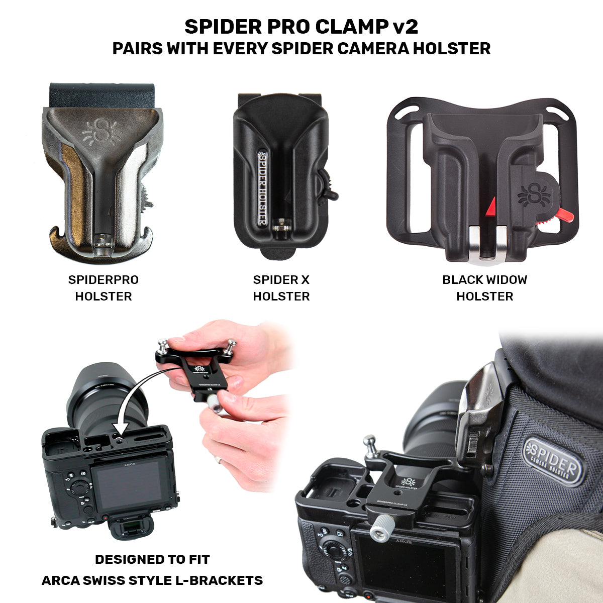 Tripod Holster + Spider Pin