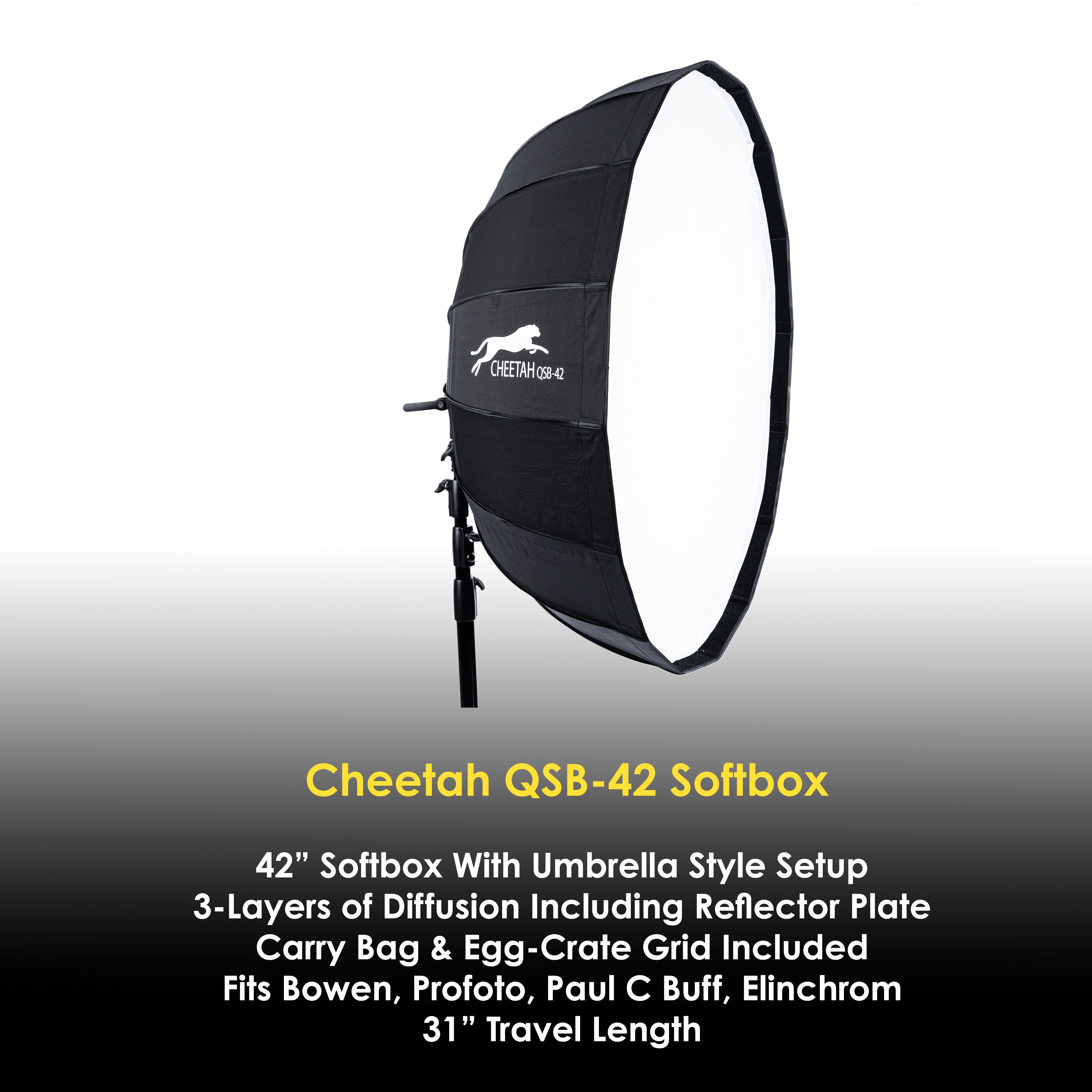 Cheetah Stand QSB-42 Softbox