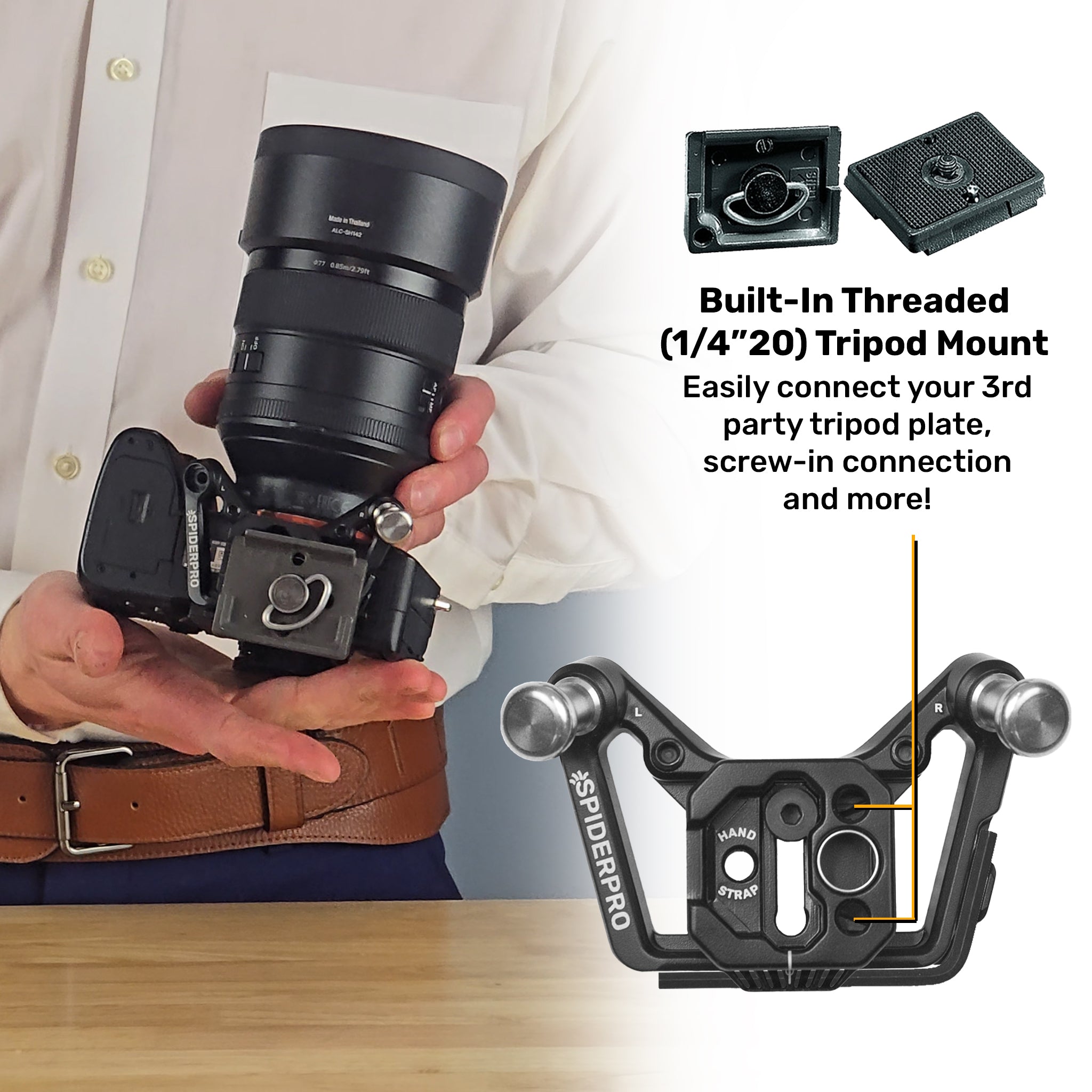 1220: SpiderPro Dual Camera System v3 - For DLSR + Mirrorless Cameras