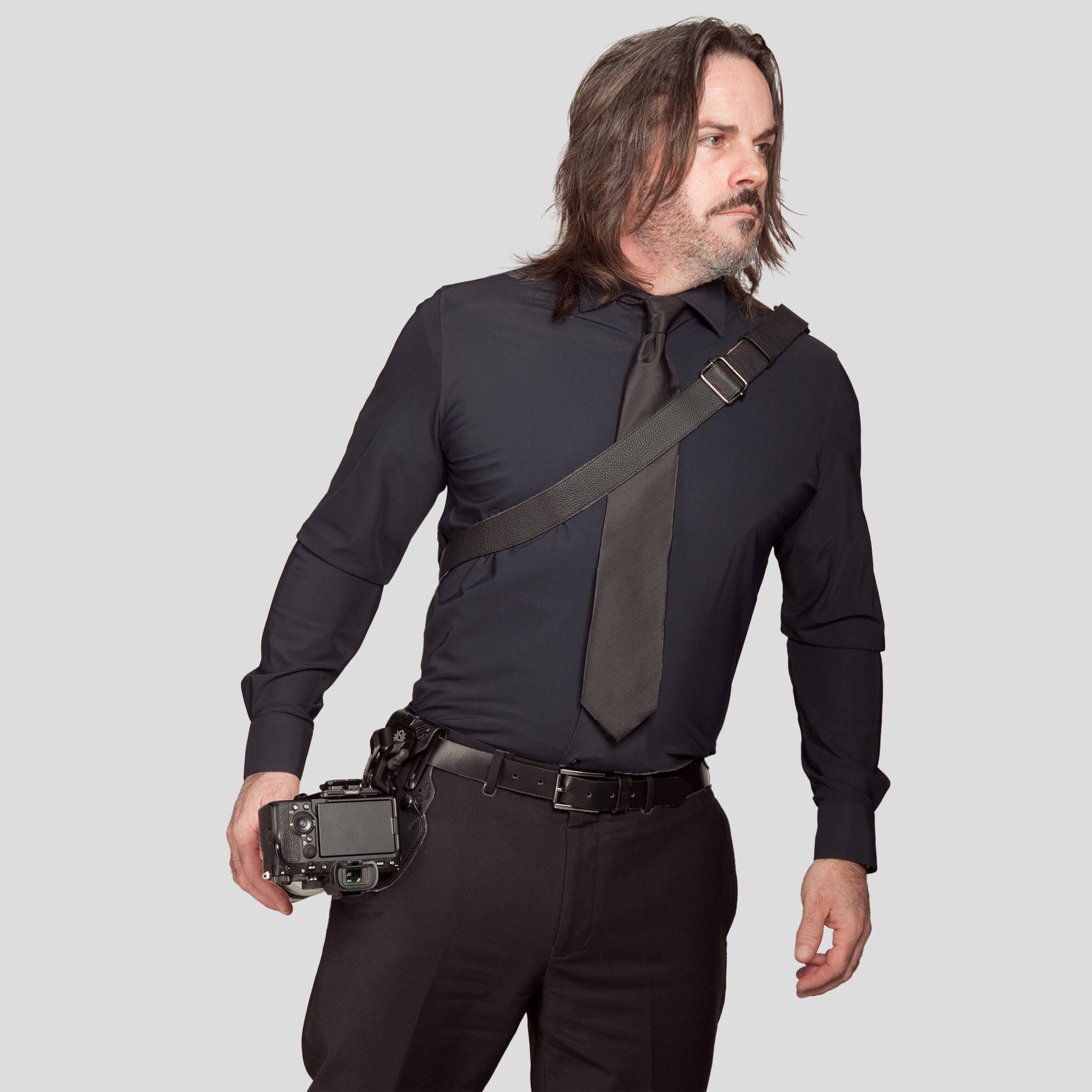 SpiderPro Leather Sling Pouch