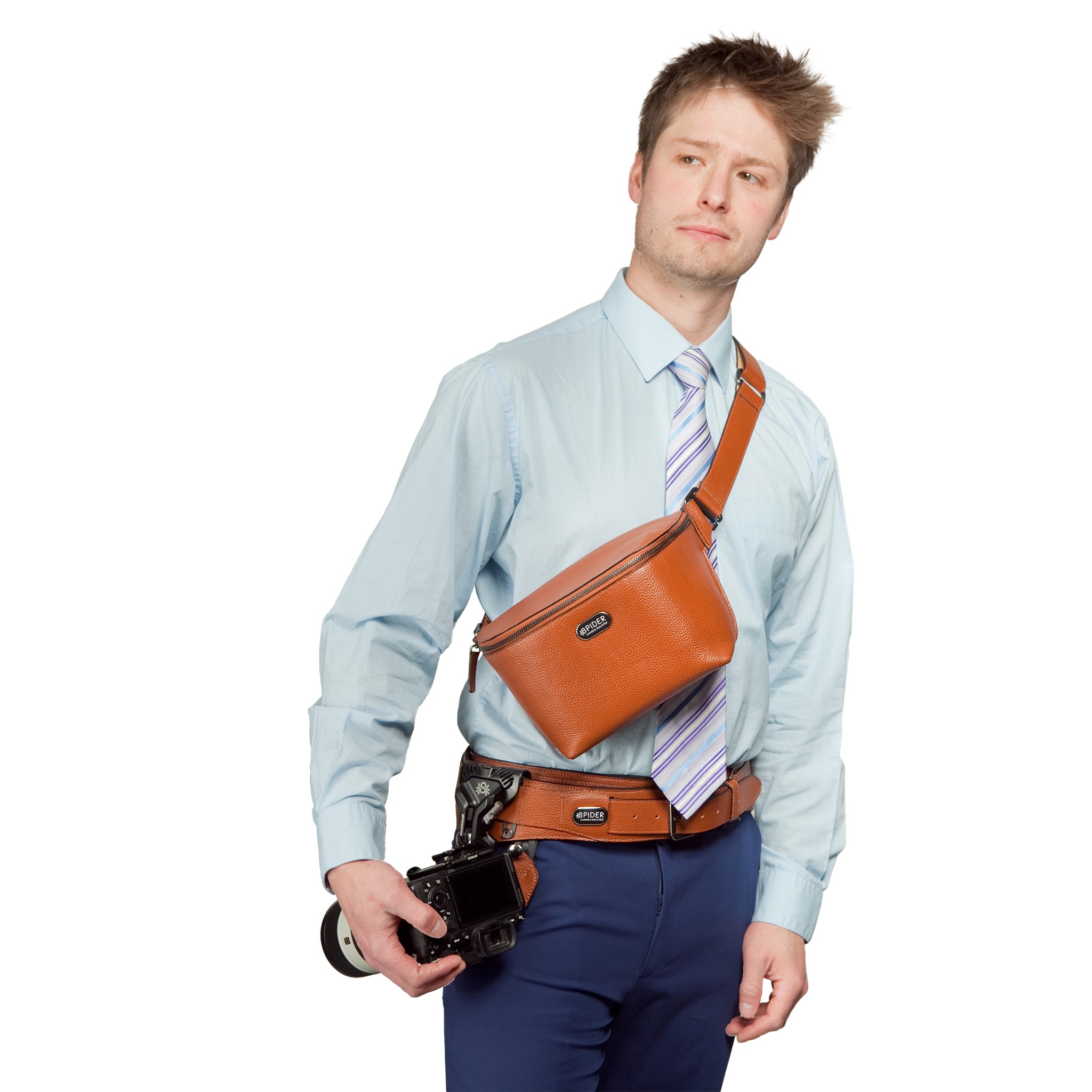 1540: SpiderPro Leather Sling Pouch