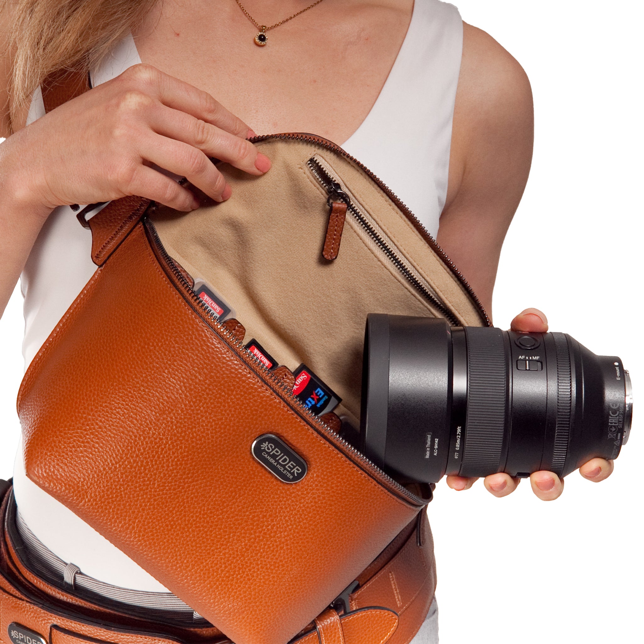 1540: SpiderPro Leather Sling Pouch