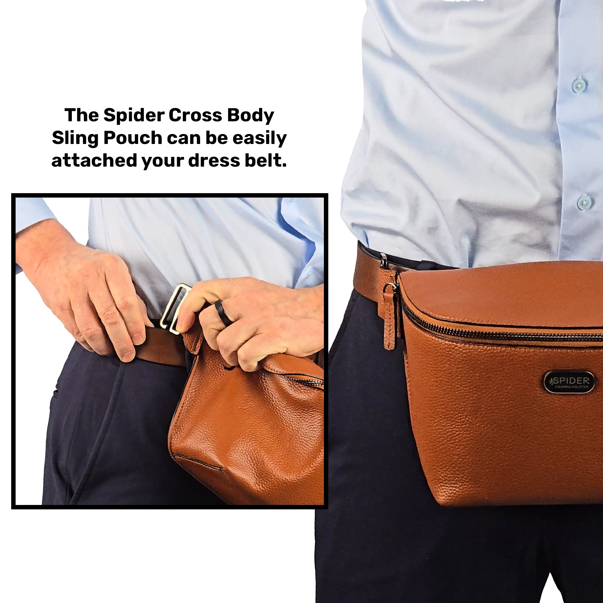 1540: SpiderPro Leather Sling Pouch