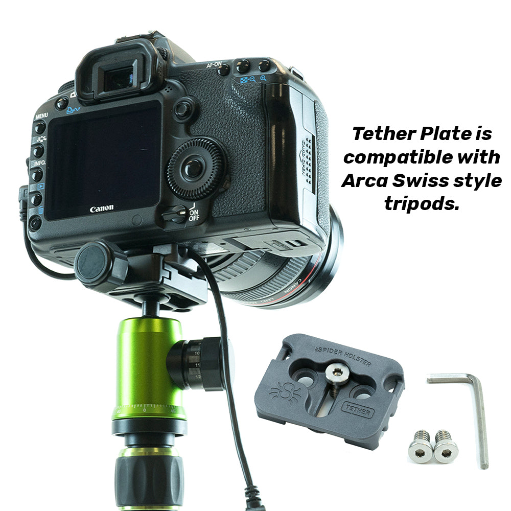 312: SpiderPro Tripod Plate - Tether Cable Adapter Plate
