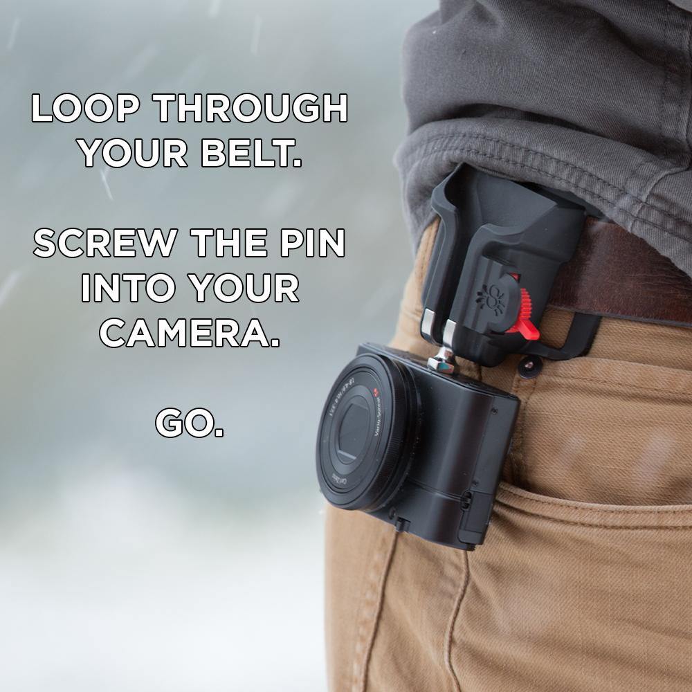 BlackWidow holster loops through your belt