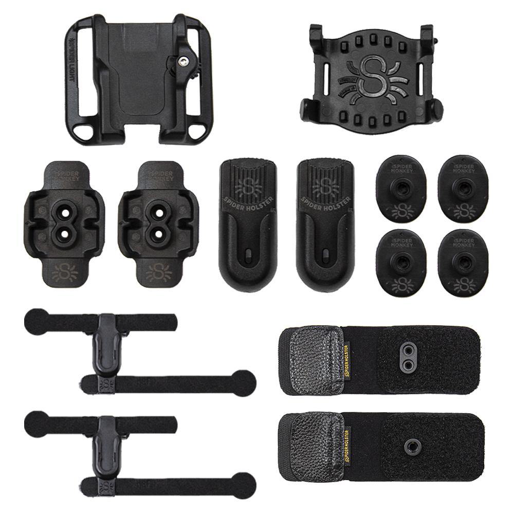 Spider Camera Holster Spidermonkey Action Grip Kit Bundle Accessories, Color Black 920